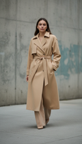 Preview: beige trenchcoat, binnenkort verkrijgbaar
