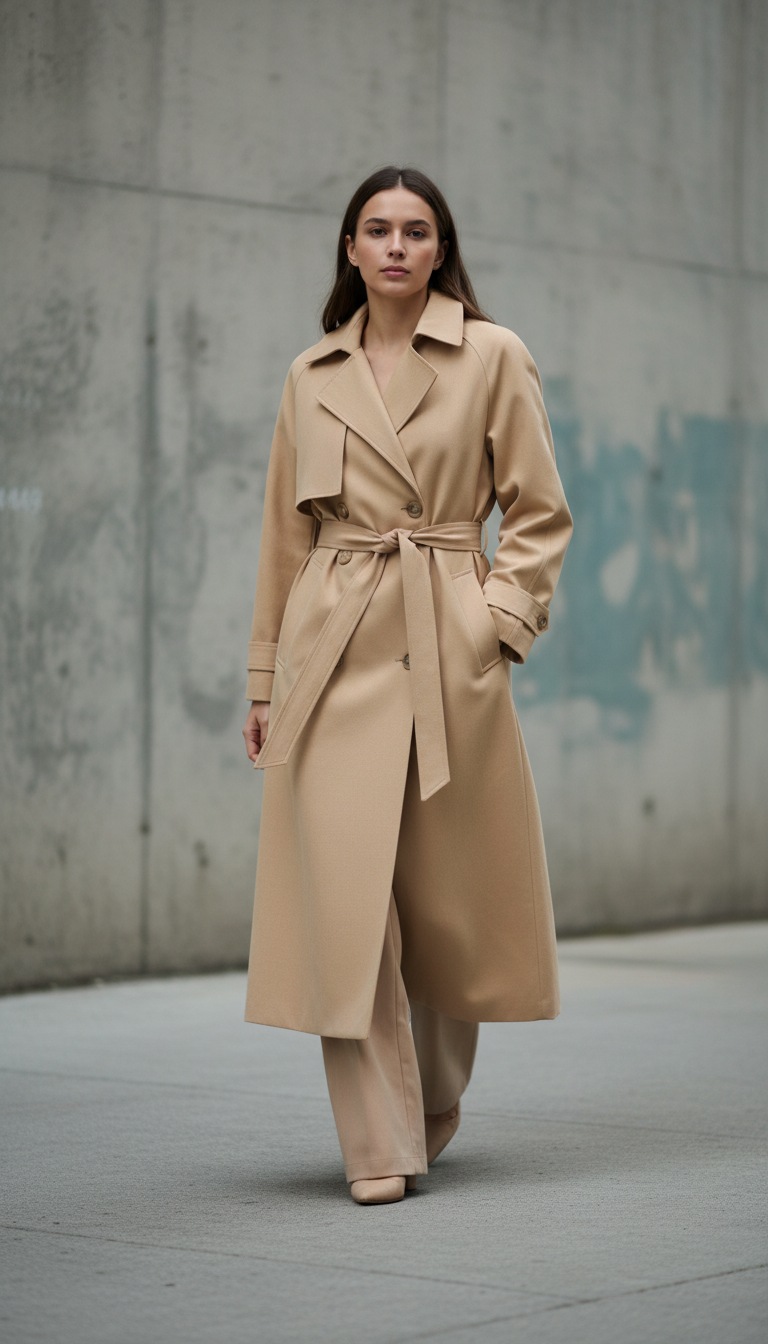 Preview: beige trenchcoat, binnenkort verkrijgbaar