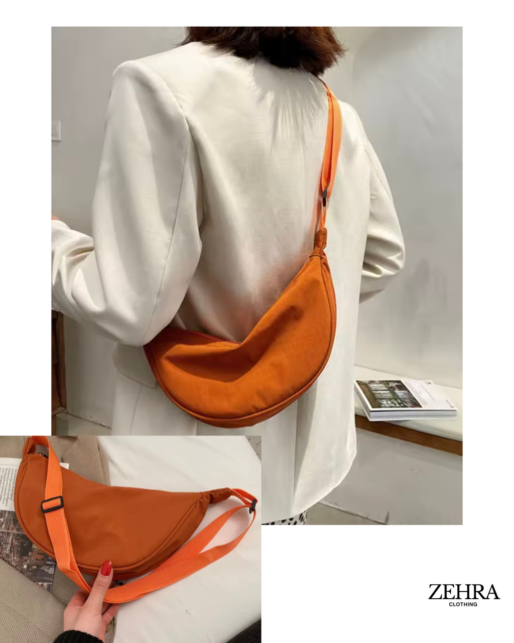 Oranje Schoudertas – Compacte Festival Tas