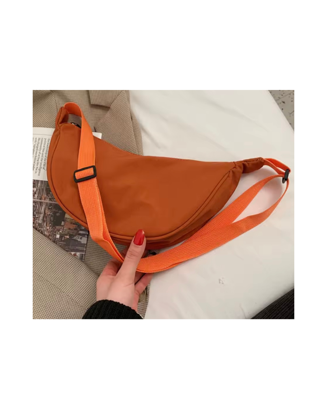 Oranje Schoudertas – Compacte Festival Tas