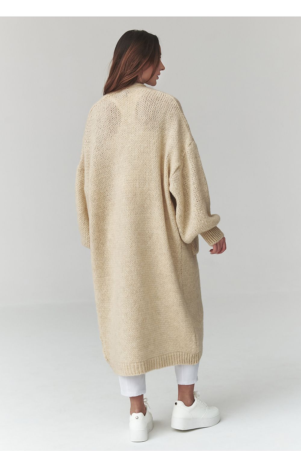 Oversized Cardigan - Makadamia (Kleur 2) - Zehra-clothing