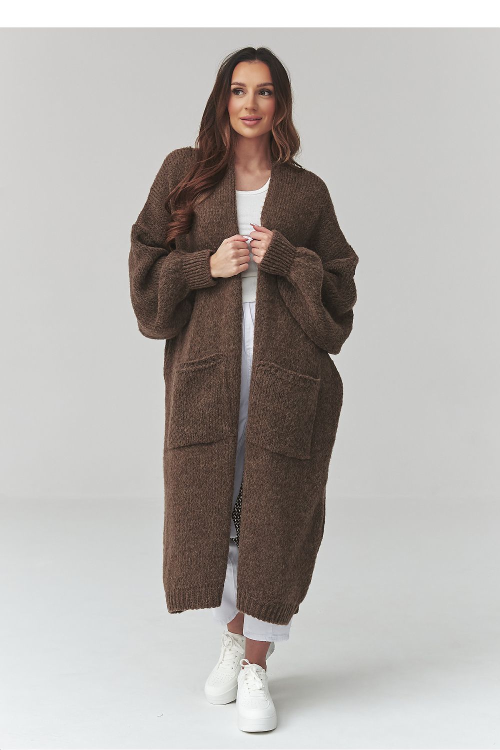 Oversized Cardigan - Makadamia (Kleur 3) - Zehra-clothing