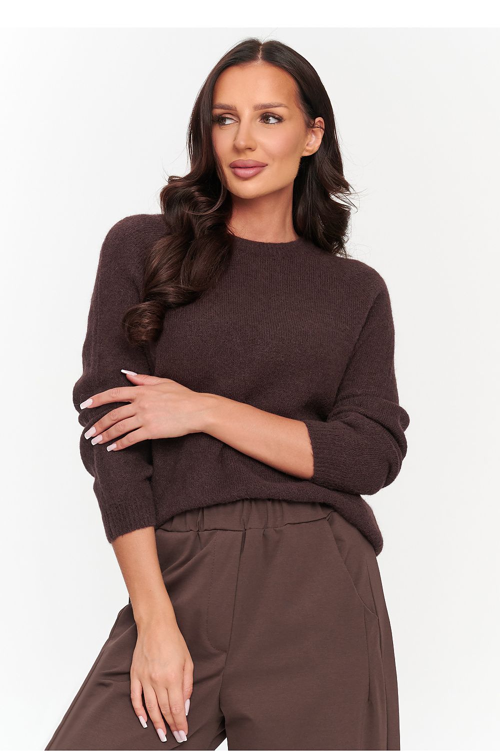 Ronde Hals Trui - Makadamia (Kleur 4) - Zehra-clothing