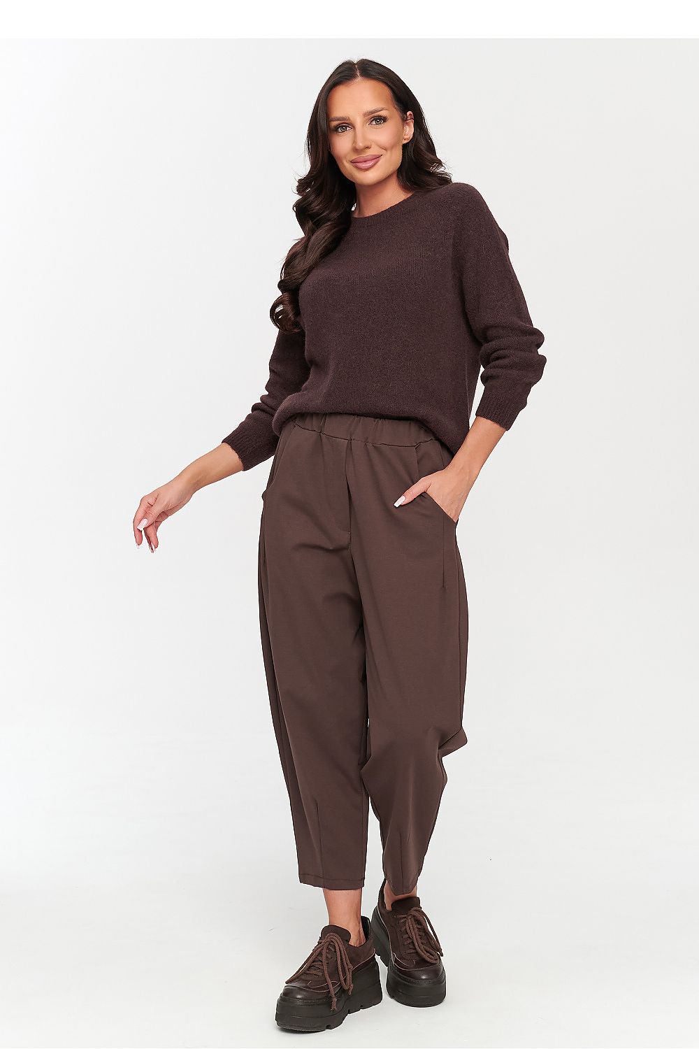 Ronde Hals Trui - Makadamia (Kleur 4) - Zehra-clothing