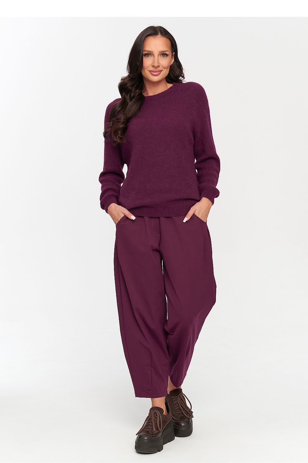 Ronde Hals Trui - Makadamia (Kleur 5) - Zehra-clothing
